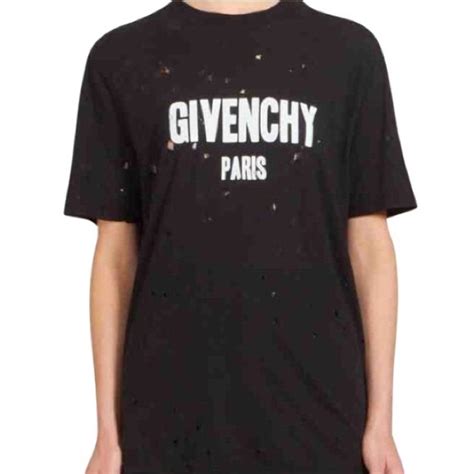 givenchy donna t shirt|givenchy top with holes.